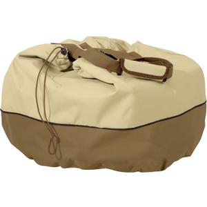 Classic Accessories Veranda Water-Resistant 22 Inch Round Table Top Grill Cover & Carry Bag