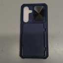 Vizvera for Samsung Galaxy S24+Plus Case Wallet, RFID Cards Holder & Camera Cover & Kickstand for Women Men, Full Body Rugged Shockproof Silicone Case for S24+Plus 6.7" 2024(Blue)