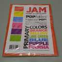 3 x JAM PAPER Plastic 2 Pocket POP Folders - Durable School Folders - Assorted Primary Colors - 6/Pack
