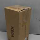 KSIIA Orthopedic Dog Bed - Waterproof Crate Bed for Small Dogs, Deluxe Plush Washable with Egg Crate Foam & Removable Cover, 23 x 17 Inch, Gray (Light Grey)