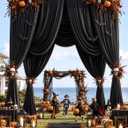 50ft x 20ft Black Ceiling Drapes Curtains 10-Pack for Wedding Party
Drape curtains, Extra Long 20ft, Wrinkle-Free Polyester Fabric, for Tent Canopy Stage Backdrop, Halloween Ceremony Party Swag