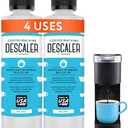 Descaler (2 Pack, 2 Uses Per Bottle) - Made in the USA - Universal Descaling Solution for Keurig, Nespresso, Delonghi and All Single Use Coffee and Espresso Machines