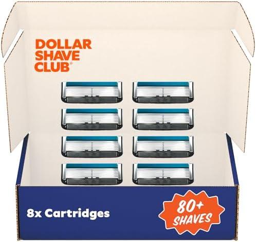 Dollar Shave Club | 6 Blade Razor Refills (7Pack) | 6 Stainless Steel Blades for a Close & Comfortable Shave
