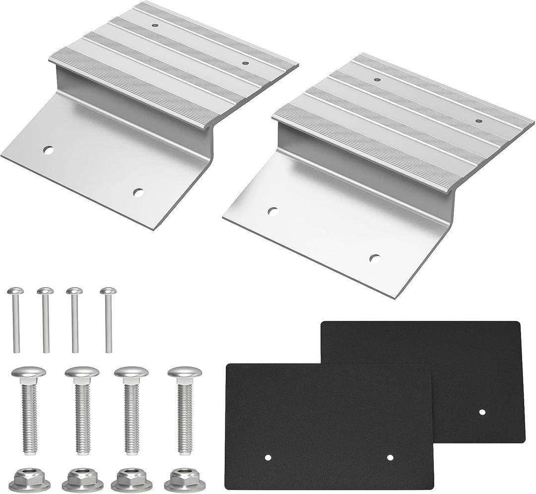 Salcod Aluminum Ramp Top Kit, 2" 8" Heavy Duty Loading Ramp Ends for Truck, Motorcycle, Lawn Mower, and ATV, 700 lbs Capacity Per Ramp