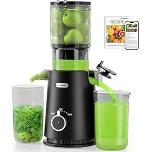 ECOSELF Cold Press Juicer  Wide Mouth Feed Chute with Self Feeding & HandsFree Design  Juice Extractor Machine for Fruits and Leafy Greens  Juicer Machines High Juice Yield & Easy to Clean