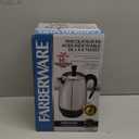 Farberware Electric Coffee Percolator, Stainless Steel Basket, Automatic Keep Warm, No-Drip Spout, 8 Cup