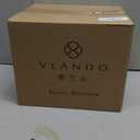 Vlando Makeup Organizer for Vanity,Large Capacity Countertop Organizer with Drawers, PU Leather Cosmetic Display Case for Lipstick,Brushes,Skincare,Bedroom Storage (Beige) (3 layers-Beige)