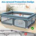 79x71 Large Baby Playpen Indoor & Outdoor Play Yard for Toddlers