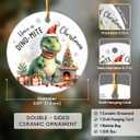 Dinosaur Ornaments for Christmas Tree 2025 - Dinosaur Lover Gifts for Friends, Coworkers, Family, T Rex Ornament for Christmas Tree, Animal Lovers Gifts for Women, Christmas Decorations Indoor