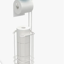 ZCCZ TOLLET PAPER HOLDER-WHITE