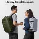 Tomtoc Travel Backpack 40L, TSA Friendly Flight Approved Carry-on Luggage Hand Water-resistant Lightweight Business Rucksack, Durable Large Weekender Bag Daypack Fits 17.3 Inch Laptop