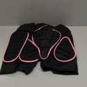 OHMOTOR Padded Shorts Snowboarding Skiing for Women Men, Skating Butt Pad Guard, Impact Crash Pants Shorts Hip Protection (Large-3X-Large, Pink - for Female)