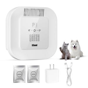 EEland Cat Litter Deodorizer – 99% Odor Removal, Ozone Air Purifier for Pets, Strong Odor Eliminator for Litter Box, Toilet, Closet, Cabinet, Shoe, Garage