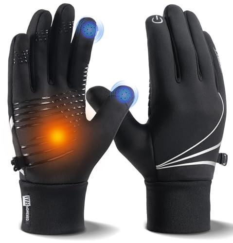 RUIXUE Winter Gloves Men Women, Warm Thermal Windproof Touchscreen Non-Slip,for Cycling Driving Running Hiking