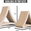 PetFusion 3-Sided Vertical Scratch Play & Perch Cat Scratching Post, 18" x 10.5" x 15.9", Multiple Angle Cat Scratching Pad; 6 Usable Sides, 100% Recyclable Cardboard Lounge