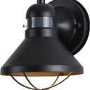 LONEDRUID Motion Sensor Outdoor LED Porch Wall Light Fixtures Dusk to Dawn Exterior Barn Lantern Black Farmhouse Sconce Lighting Wall Mount Lamp for Garage Patio Balcony Doorway