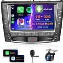 9 inch Android Car Radio for Lexus IS250 IS300 IS350 2006-2012 with Wireless CarPlay Android Auto Canbus,Podofo HD IPS Touchscreen Bluetooth Stereo with GPS WiFi HiFi/16 EQ AHD Backup Camera