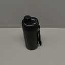 5-in-1 Insulated Can Cooler with Fizz Lid, 12 & 16 oz Slim Can Cooler for Beer&Soda, Stainless Steel Can Holder for Regular Universal Bottles (Black)