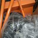 Heavy Duty Panel Dolly, All-Terrain Slab Dolly with 1000 LB Weight Capacity,10-inch Wheels (Orange Solid Tires)-Patent Pending