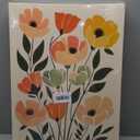 Boho Flower Canvas Wall Art Minimalist Abstract Botanical Floral Painting Picture Wall Decor Modern Botanical Poster Print Artwork for Bedroom Gallery Livingroom Home Decoration (16L" x 12W")