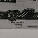 Pebble Gold Cutlery Set Disposable Flatware - Bulk Case of 768 (24 packs x 32) - Party, Catering & Event Use