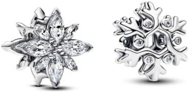 Christmas Tree Snowman Reindeer Snowflake Charms for Bracelets Dangle Charm for Women 925 Sterling Silver