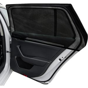 Ziciner Car Window Shade, 2 Pcs Auto Side Rear Window Sun Shades, Heat Block and UV Rays Protection, Breathable Mesh Privacy Protection Curtain, Universal Fit Most SUV (SUV Back Seat 2 Pcs 2525)