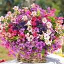 trytuny Artificial Flowers for Outdoor, UV Resistant Realistic Fake Flowers and Faux Plants for Indoor Outdoor, Garden Patio Porch Window Box Decor All Year (20pcs - Mixed Color)