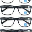 Blue Light Blocking Reading Glasses Men Large Wide Oversized Square Computer Readers Glasses for Big Head/Large Face, +2.5