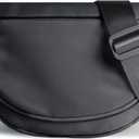 Crescent Bag for Women and Men, Fashion Medium Nylon Folding Crescent Moon Bag Single Shoulder Bag with Adjustable Strap