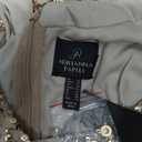 Adrianna Papell Womens Short-Sleeve All Over Sequin Gown (12, Champagne/Gold)