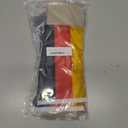 2 x WXTWK 2 Pack Germany Flag German Desk Flag Small Mini German Table Flags With Stand Base,Home Office Festival Events Celebration Decorations