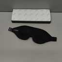 MZOO Luxury Sleep Eye Mask for Side Sleeper Men Women, Zero Eye Pressure 3D Sleeping Mask, Light Blocking Patented Design Night Blindfold, Soft Eye Shade Cover for Travel, Black