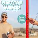 GoSports Tower 5 Giant Ring Swing Versus Game for Adults and Family - Hook and Ring Outdoor Yard Game