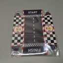 36 PCS Race Car Party Paper Food Boat Trays Supplies, Black and White Checkered Party Plates Disposable Nacho Snack Dessert Serving Tray Basket Holder for Racing Themed Birthday Party Decorations