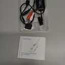 2025 Upgraded Airplane Bluetooth 5.4 Transmitter with Qualcomm Chipset, ElecMoga Airplane Travel Essentials Supports 2 AirPods or Headphones, 2-in-1 AUX Wireless Receiver for Gym, TV, Car, Audio (Black)