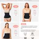 AOSBOEI Waist Trainer Shapewear Tummy Control Waist Cincher Girdle Body Shaper Postpartum Recovery Belt Belly Band Wrap (Black, XL)