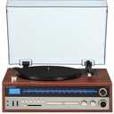 Crosley 1975T Turntable System with Bluetooth, CD, AM/FM and Included Speakers, Walnut