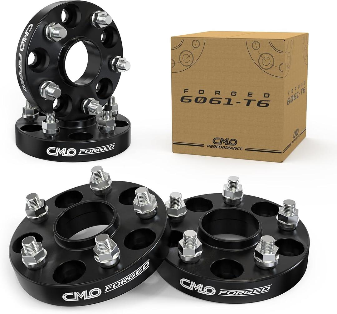 25mm (1 Inch) Hubcentric Black Wheel Spacers 5x114.3 Compatible For Subaru WRX STI 2013-2022, Outback Legacy 2015-2022, WRX 2015-2022, Forester 2018-2022, Ascent 2019-2022 (4pc 56.1mm M12x1.25) Spacer
