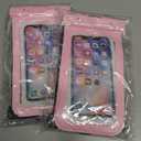 2 x Waterproof Phone Pouch, IPX8 Cell Phone Case for iPhone 15 14 13 Pro Max Plus Galaxy S22 S23 up to 7" Essential Dry Bag for Beach Cruise Ship, 2 Pack(Black+White)