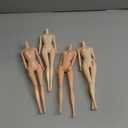 4Pcs Plastic Flexible Rotation 12 Moveable Joints Doll Toy Rotatable Nude Doll Body Toy Female Figure Naked Body Dolls for DIY Dolls