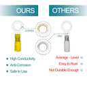 180 PCS Heat Shrink Wire Connectors, Ring Terminals Kits, Automotive Marine Ring Terminal Connectors for 10 12 14 16 18 22 AWG by Housun