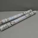 2 x Leaf Pattern Window Tint with Installation Tools, Blackout Window Cover, Sun Blocking Window Tint for Home (Full Blackout Opaque, 17.7'' x 78.7'')