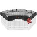 PJYuCien Dog Playpen Mesh Top Cover, Fits 36 Inch 6 Panels Regular Hexagonal Plastic Exercise Pet Pen, Adhesive Tape Connections, Black (Note: Cover Only, Fence Not Included)