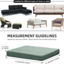 Outdoor Cushion Covers Set,8PCS Patio Furniture Couch Seat Slipcovers, Replacement for Sofa Sectional Chair(CoverOnly)