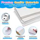 24x36 inches White Poster Board, 30 Packs Large poster paper, Heavyweight Poster Paper Bulk, Blank Display Board for School, Office & Craft Projects