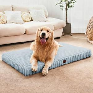 Cozila Orthopedic Dog Bed Medium Size Dog, Pet Beds with Waterproof Lining, Soft Short Plush Surface & Egg Crate Foam, Machine Washable Pet Mat with Removable Cover & Anti Slip Bottom