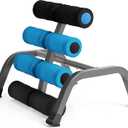 Foldable Back Extension Machine Home Gym Sit Up Machine for Glute & Ab Workouts Squat Machine for Home Gym Back Exercise for Lower Back Training with Resistance Bands