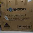 Tornado 24" Metal Drum Fan - High Velocity, 8540 CFM, 3-Speed, Heavy Duty for Industrial & Commercial Use, 1/3 HP Motor, 8 FT Cord, UL/ETL Listed (24 Inch Yellow)