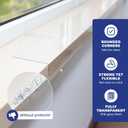 Panther Armor Window Sill Protector 2 Pack, Window Sill Cover and Windowsill Protector for Dogs and Cats, Clear Window Ledge Protector, Fits 29.5 x 3.25 Inch Sills, Easy Stick On Install, Regular